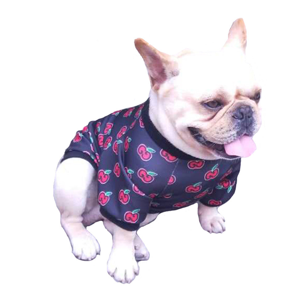 Apple Print Dog T-Shirt