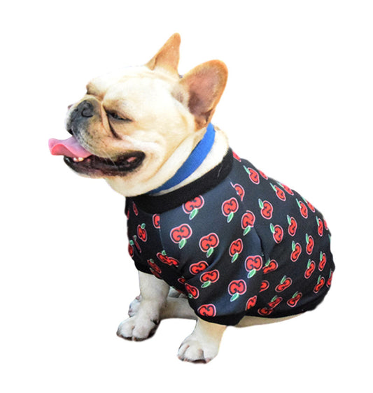 Apple Print Dog T-Shirt