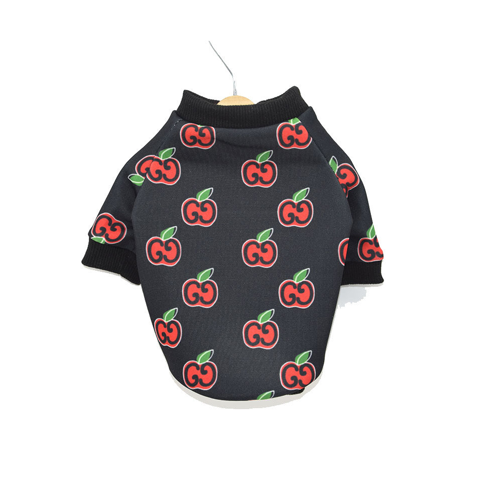 Apple Print Dog T-Shirt