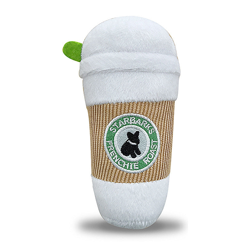 Plush Coffee Dog Toy